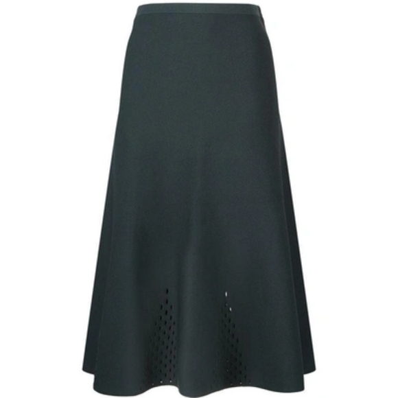 Sandro Shane Eyelet Skirt in green - Picture 7 of 12